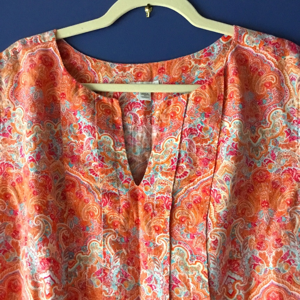 J. Jill Midi Dress Love Linen